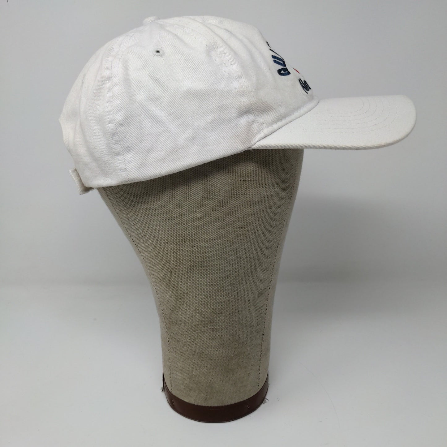 Surf Style Gulf Shores Alabama Strapback Hat White/Cream OSFM Embroidered