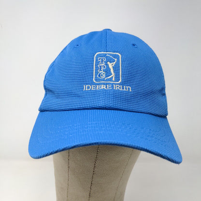 TPC Deere Run Men's Strapback Hat Blue Size OS Embroidered Logo