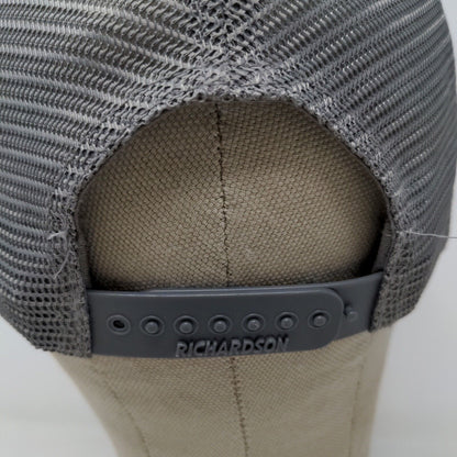 Blue Star Redi Mix Richardson Style 111 Gray White Hat Size MD / LG Snapback