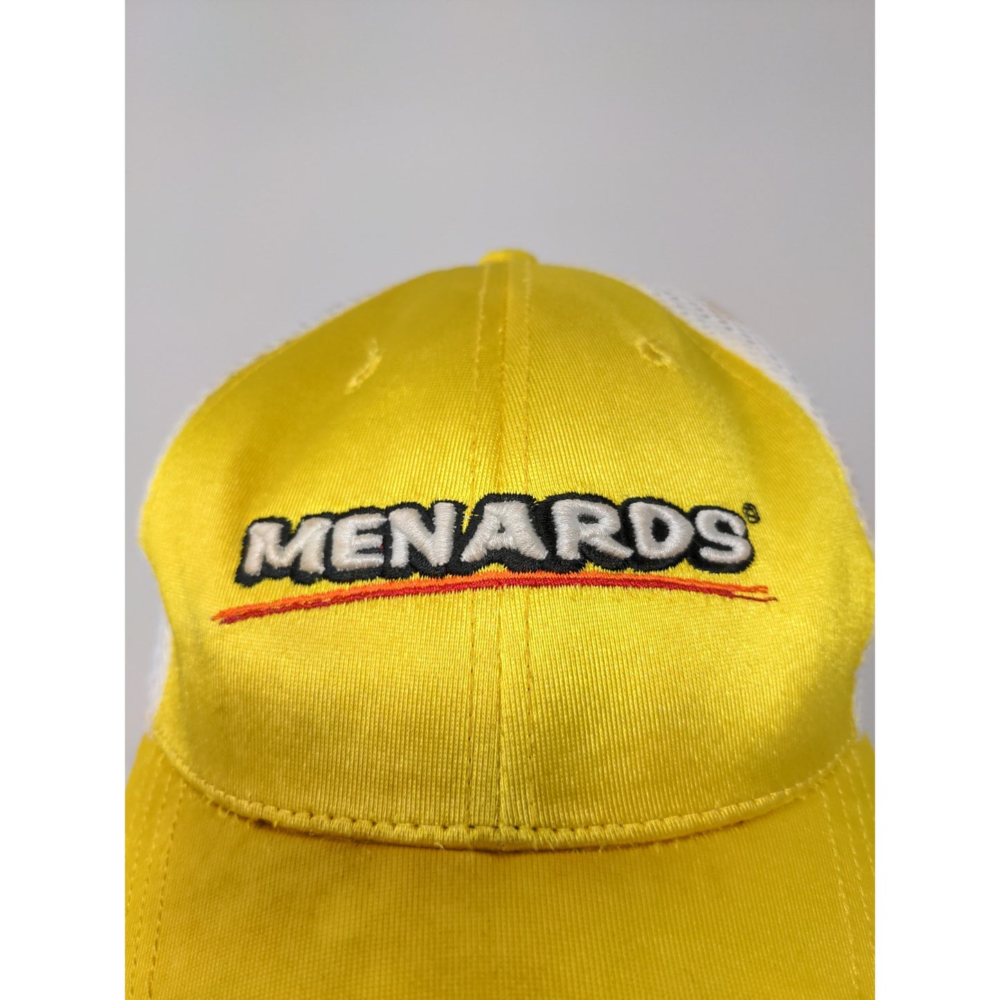 Menards Indy Car Series Vision Racing Hat #20 One Fit Yellow White Meshback