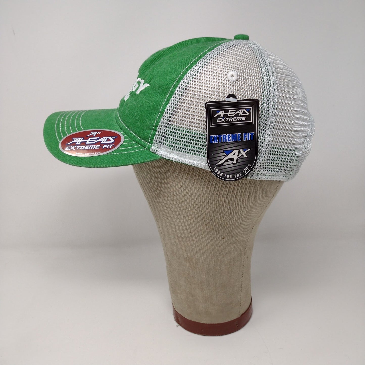 Groggy Dog Ahead Extreme Fit Strapback Meshback Hat Green White W/Tags