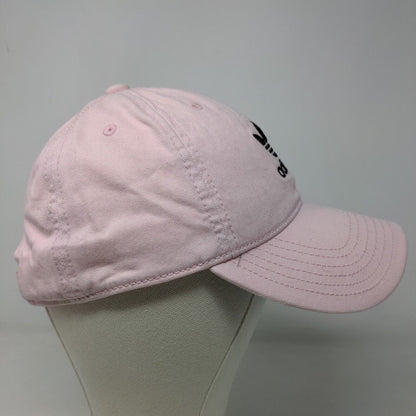 Adidas Women's Slideback Hat Pink Size OSFA Embroidered Trefoil Logo 100% Cotton