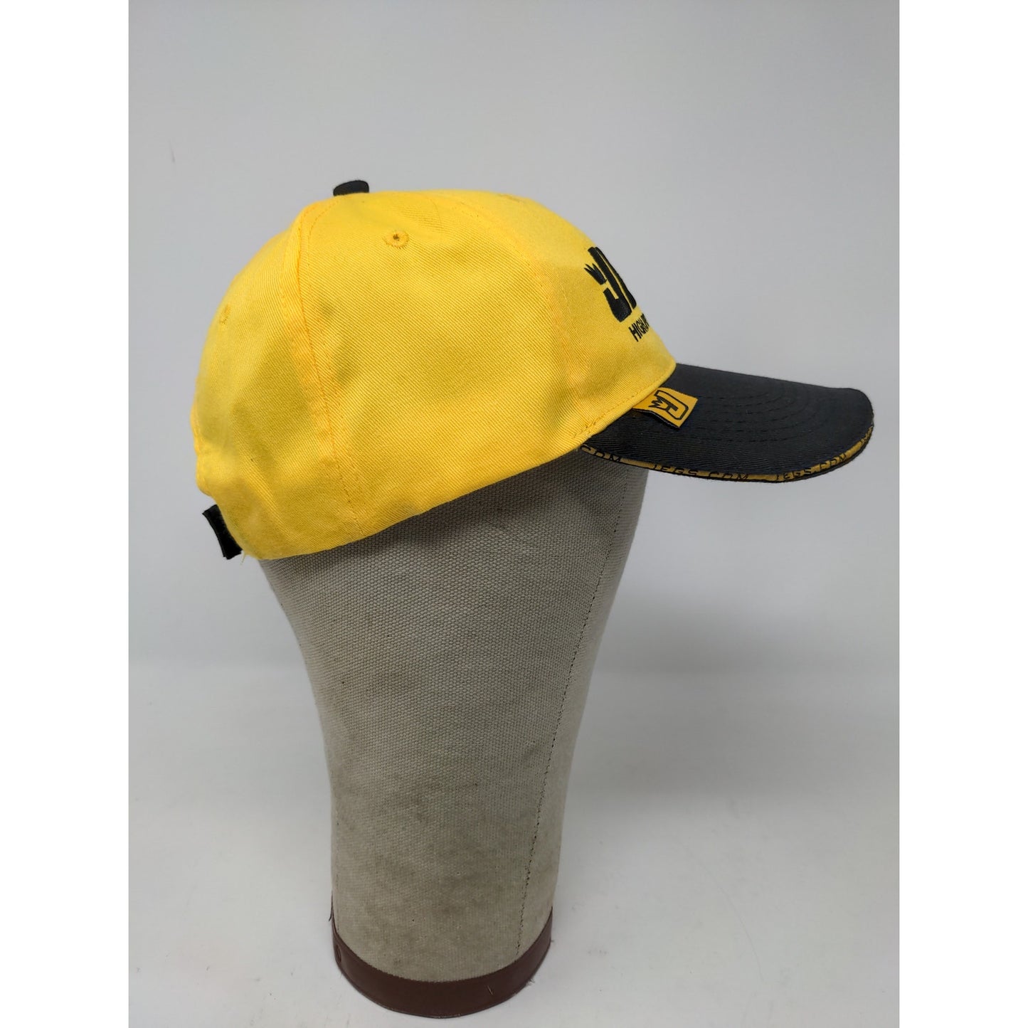 Jegs Headware High Performance  Strapback Hat Yellow & Black Embroidered Logo