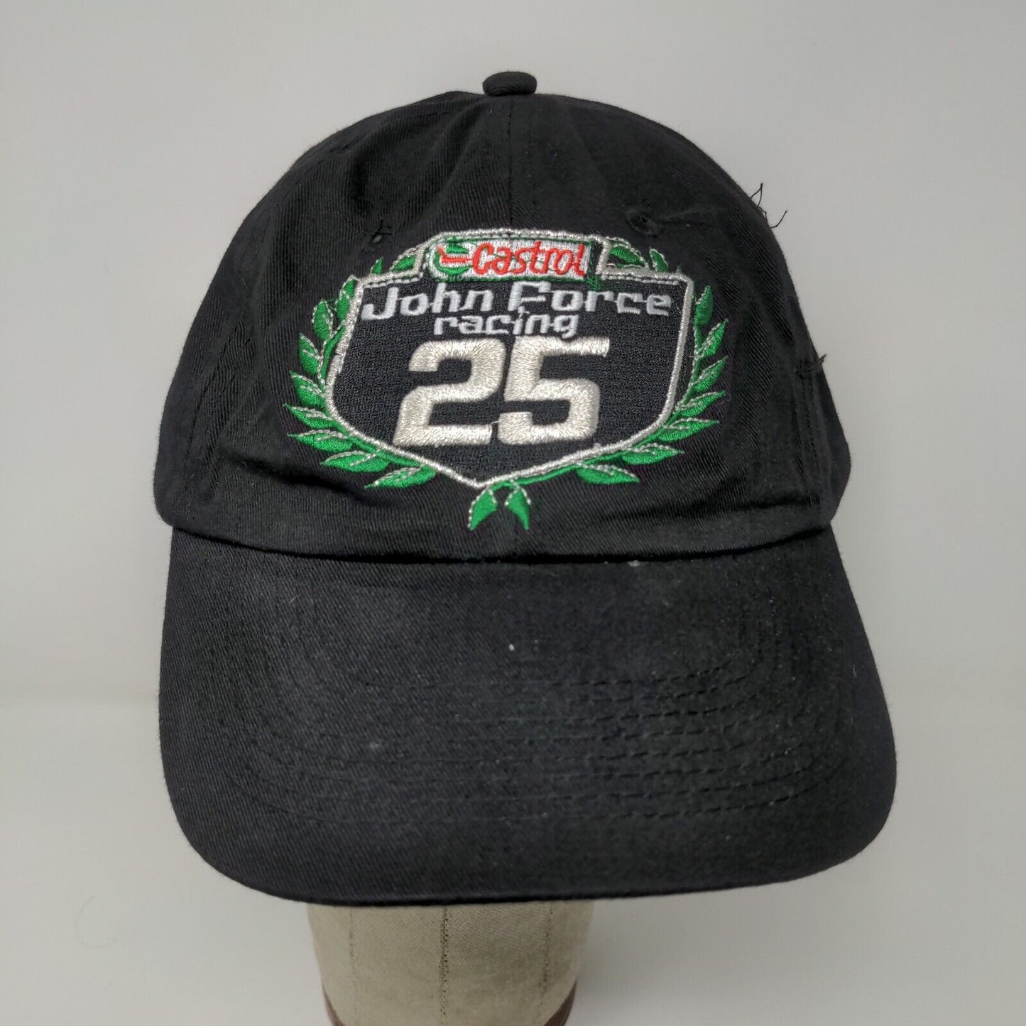John Force Racing Castrol Oil 25 Year Celebration Slideback Cap Hat Black
