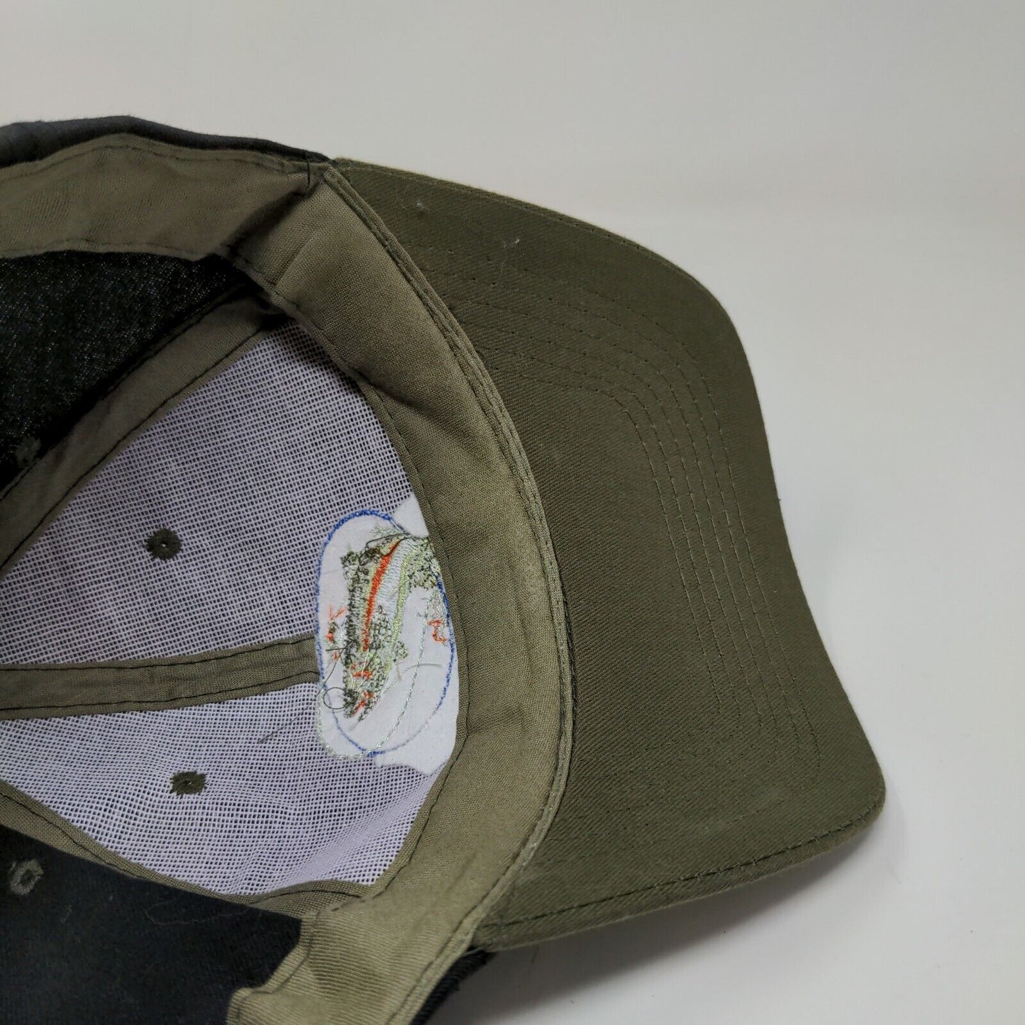 Tongass Men's Snapback Hat Black Green Alaska Embroidered Fish Logo