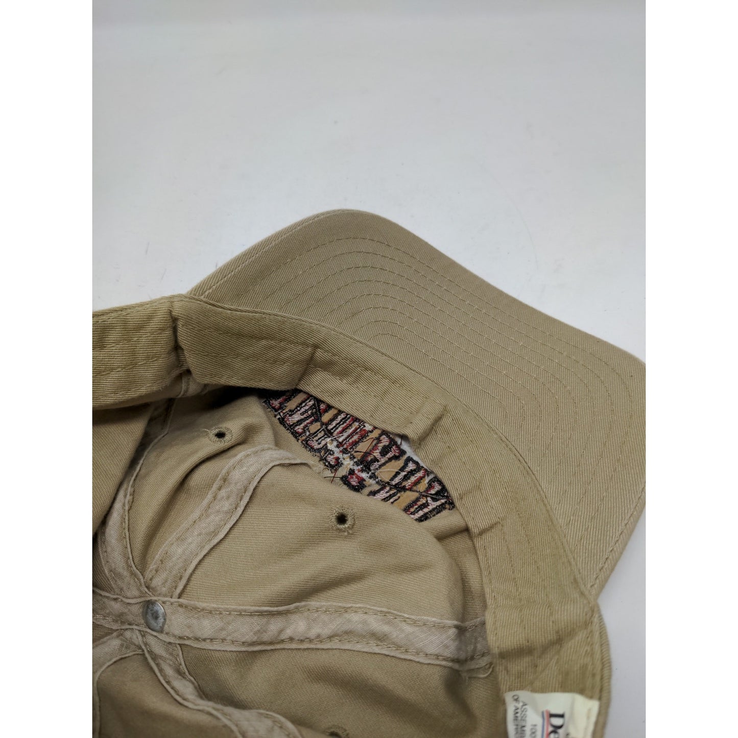 Indiana Football Slideback Hat DeLong Size M-L Brown Tan Embroidered