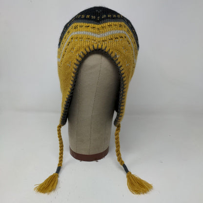 NCAA Men's Purdue Boilermakers Knit Beanie Hat Black Gold Embroidered Logo