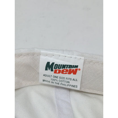 Vintage Mountain Dew NCAA Final Four 1998 Hat Embroidered Logo Slideback White