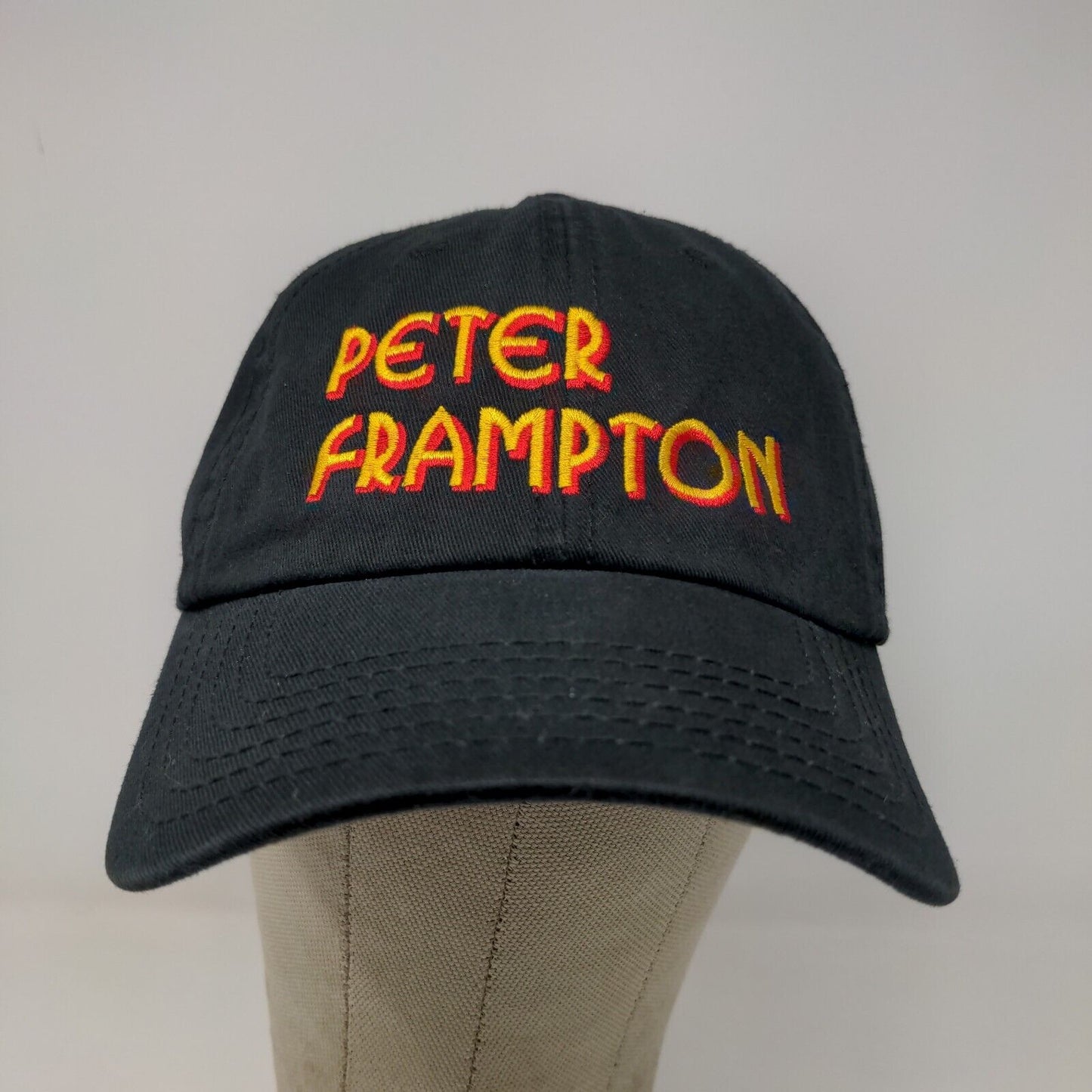 Otto Men's Peter Frampton Cap Hat Black OSFM Embroidered Logo