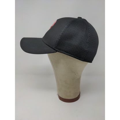 New Era 39Thirty Fitted Hat Size Large X Large Black Embroidered Patriotic Skull
