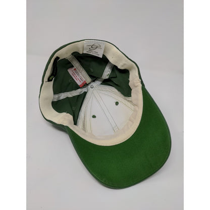 Retro John Deere Moline Ill Fitted Hat Green White Perfect Fit OSFM