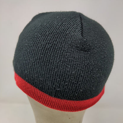 KW Kenworth Men's Beanie Hat Black Red Embroidered Logo Spell Out