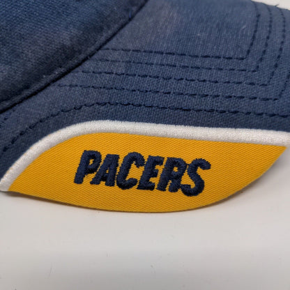 NBA Indiana Pacers Basketball Yellow Blue Cap Hat Size S / M Embroidered Logo