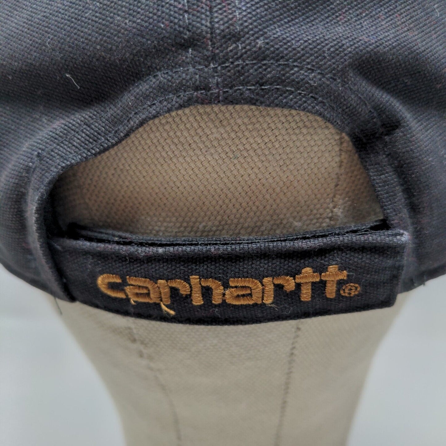 Carhartt Men's Strapback Hat Black Adjustable Patch Logo Spring 2021