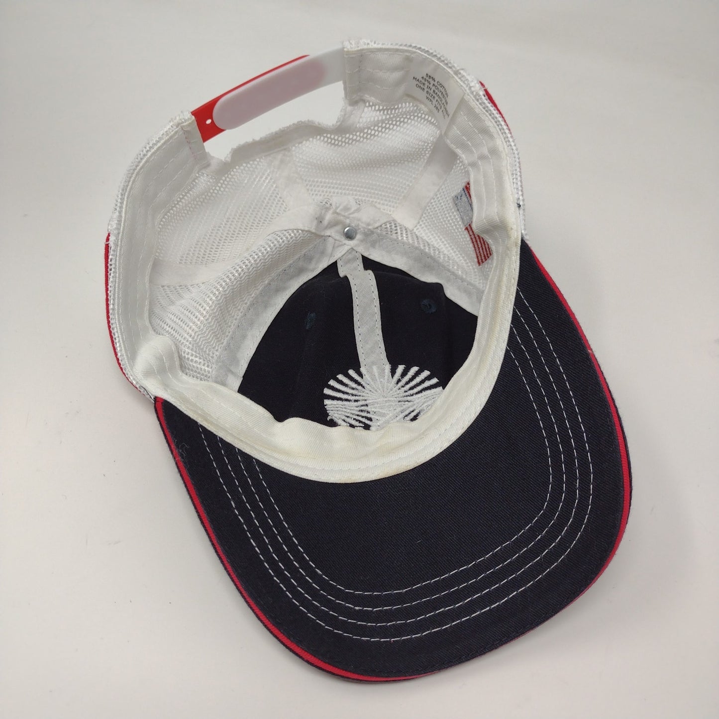 CountryMark Co-Alliance Mesh Back Snapback Hat Black White Embroidered Logo OSFA