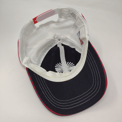 CountryMark Co-Alliance Mesh Back Snapback Hat Black White Embroidered Logo OSFA