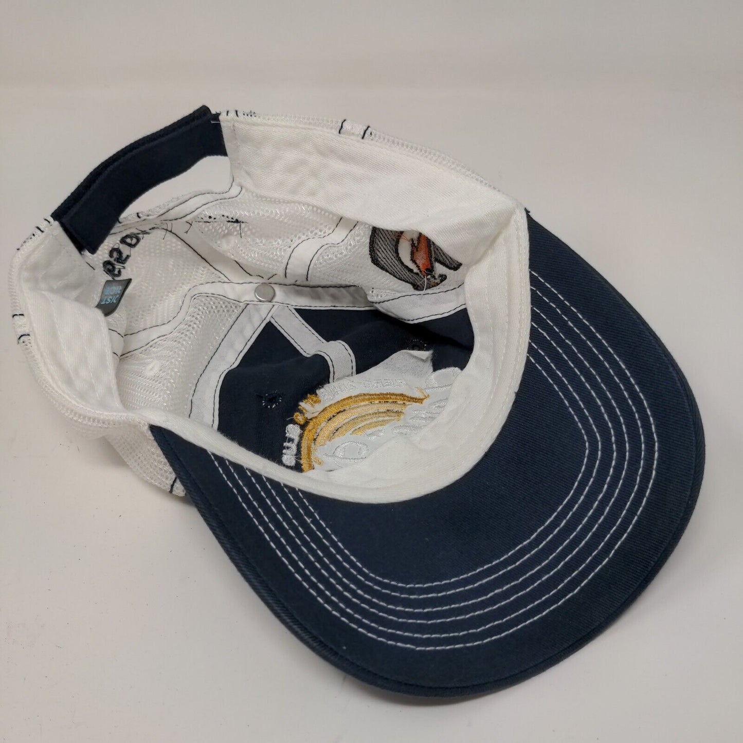 District Men's Zero Zone Gold Club Strapback Mesh Back Hat Blue White Gatorade