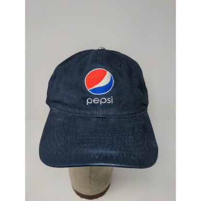 Port and Company Pepsi Slideback Hat Embroidered Logo Spell Out Blue