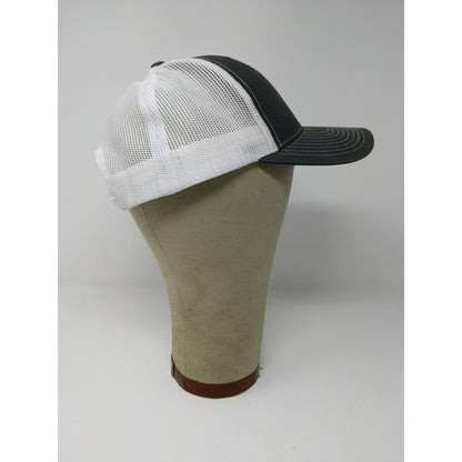 Richardson Mesh Back Snapback Hat Embroidered Rover Logo Gray White Dual 42"
