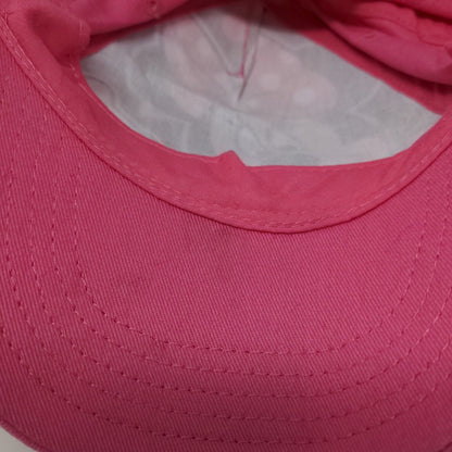 Disney Minnie Mouse Girl's Snapback Hat Pink OSFM Big Print Polyester