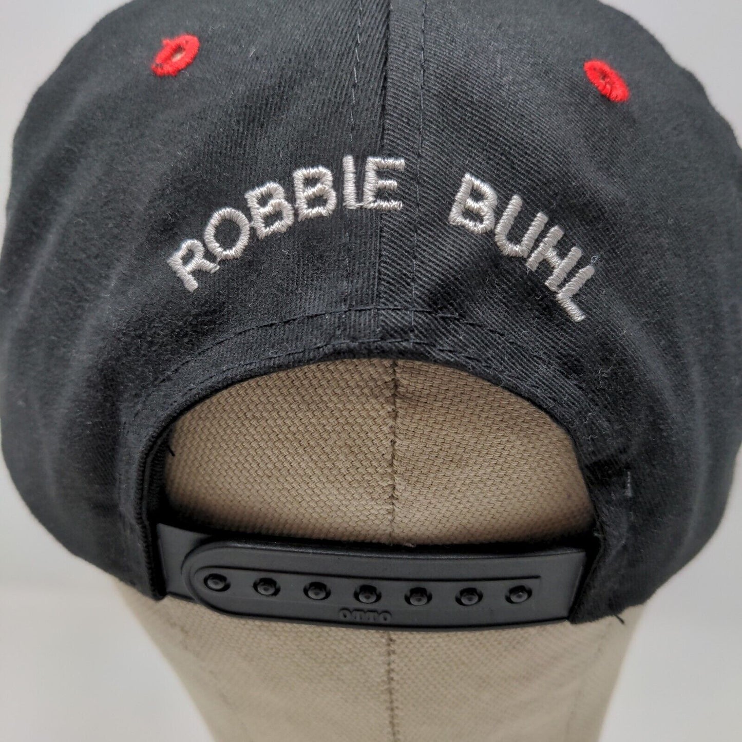 Otto Mens Racing for Kids Snapback Hat Black OSFA Autographed Signed Robbie Buhl