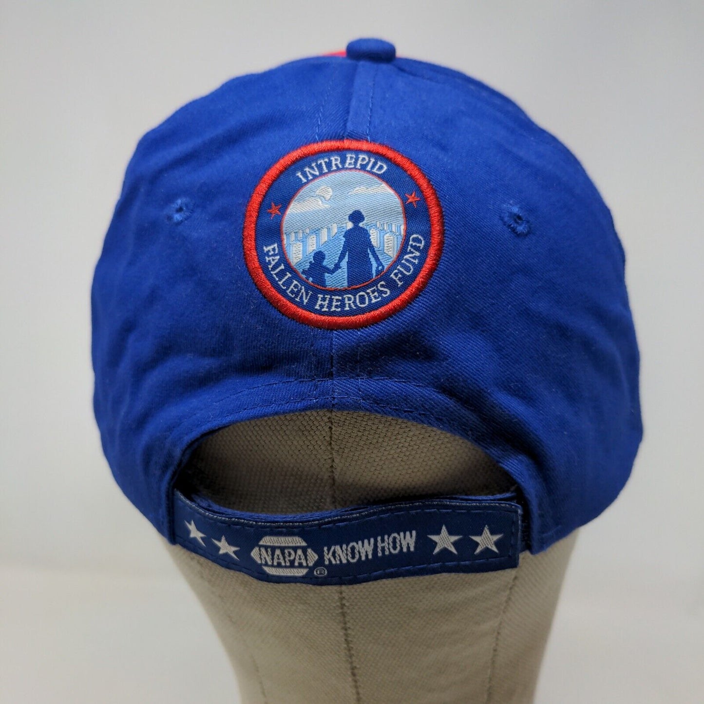 Napa Racing Men's Strapback Hat Blue OSFM Embroidered Logo Fallen Heroes Fund