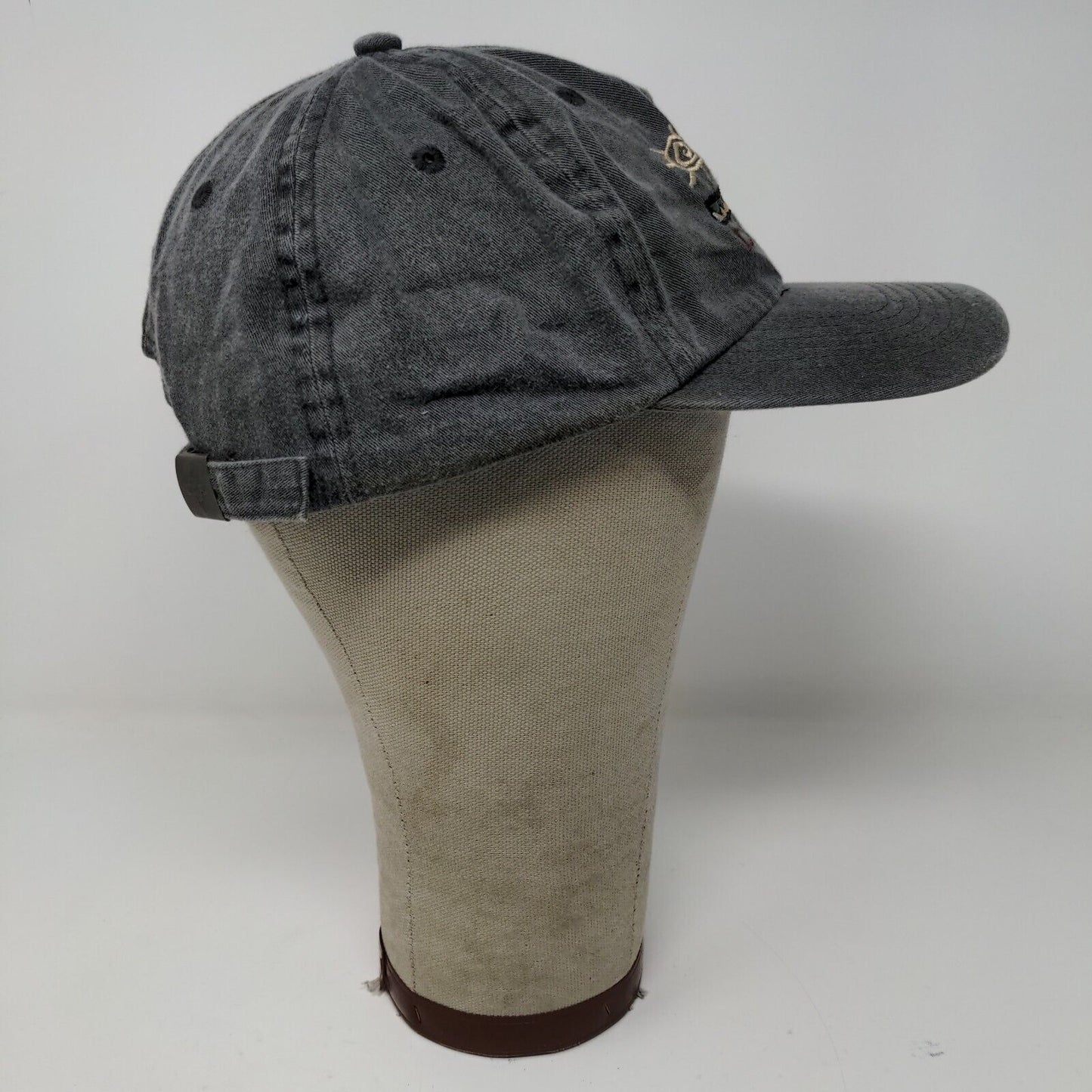 EXP Headwear Dallas Texas Slideback Hat Gray Adjustable Embroidered Logo