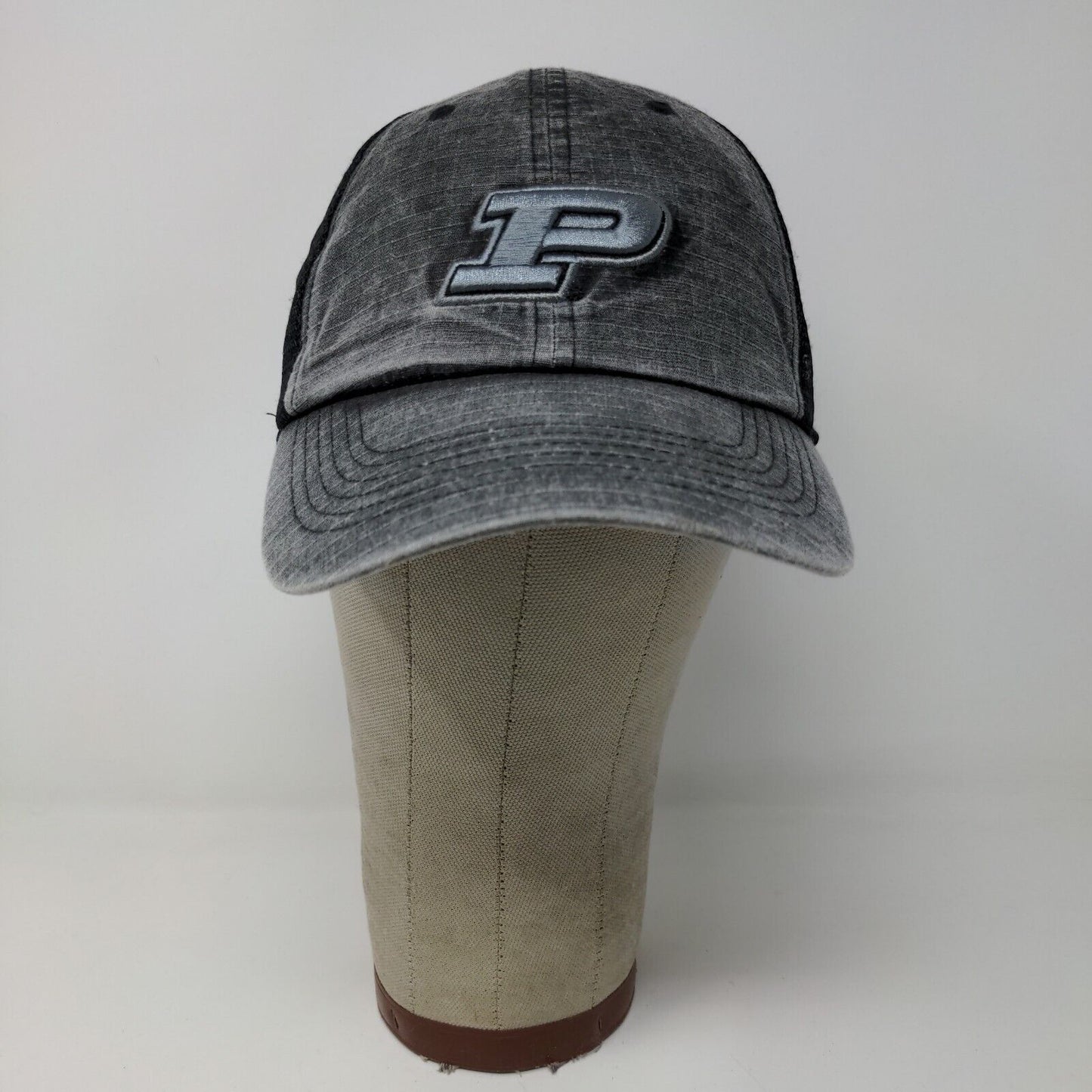 Top of the World Strapback Meshback Hat Purdue University Gray OSFA