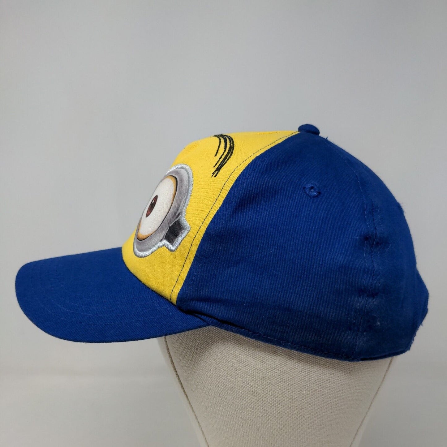 Despicable Me Minion Made Boy's Snapback Hat Blue Yellow OSFM Graphic Logo