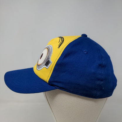 Despicable Me Minion Made Boy's Snapback Hat Blue Yellow OSFM Graphic Logo