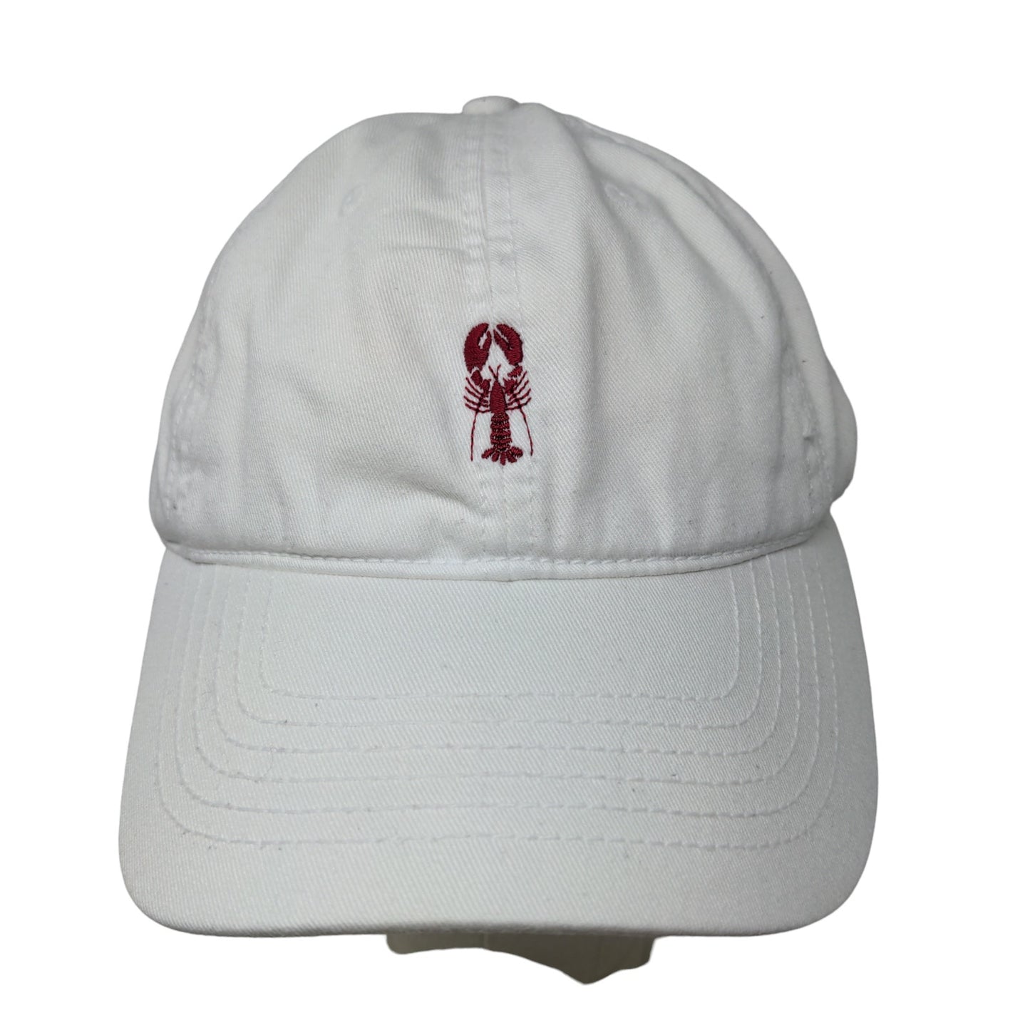 Cuffy's of Cape Cod Men's Slideback Hat White Size Adult Embroidered Lobster