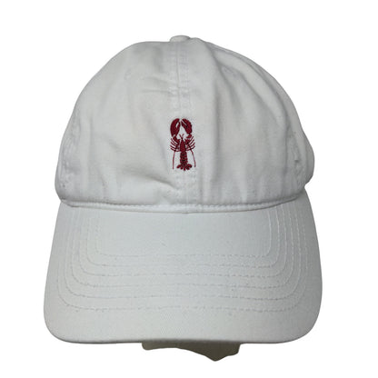 Cuffy's of Cape Cod Men's Slideback Hat White Size Adult Embroidered Lobster