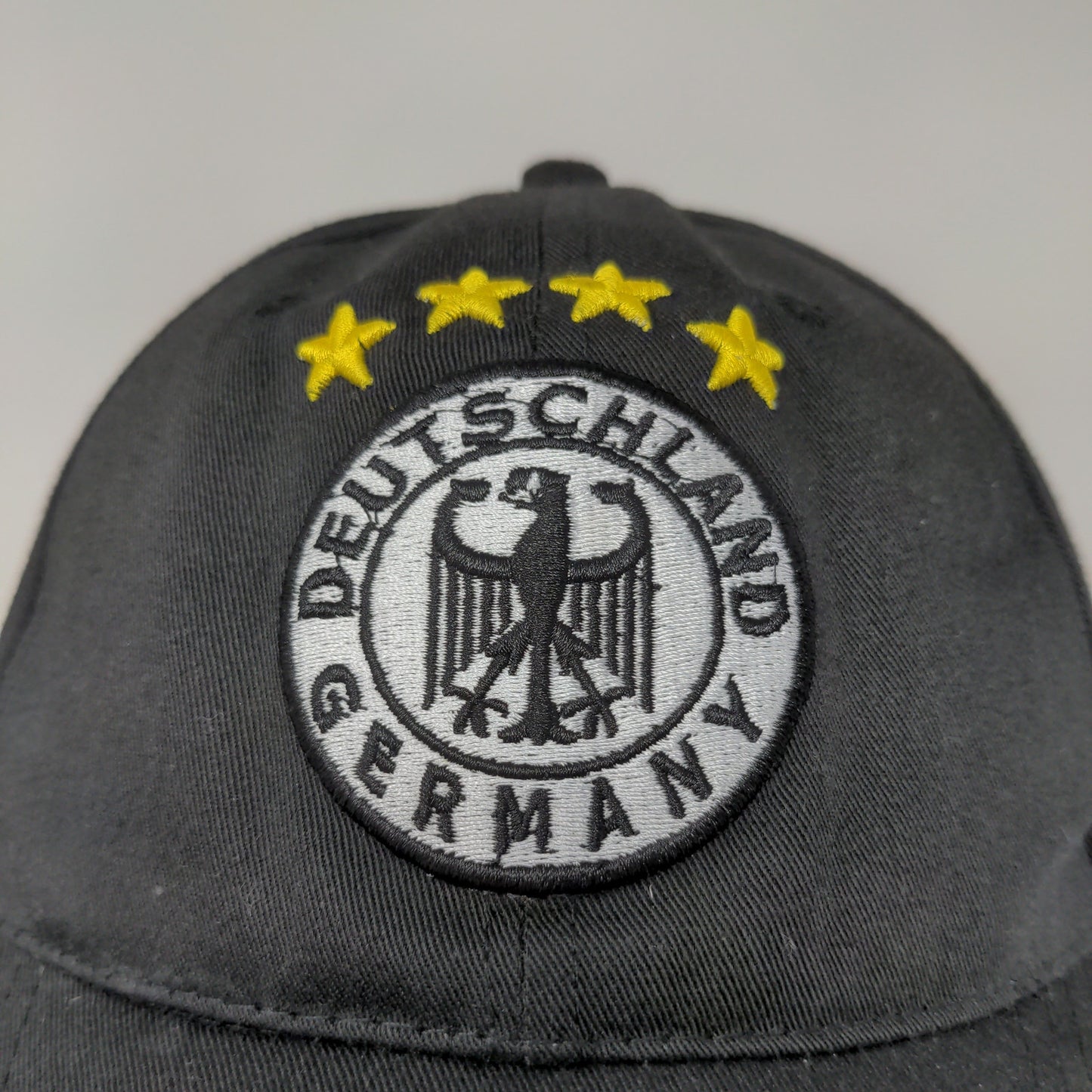 Deutschland Germany Strapback Hat 4 Star Embroidered Logo Adjustable