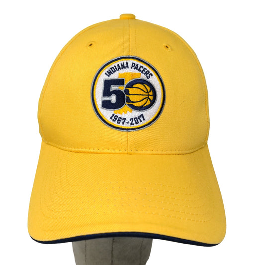 Main Gate Men's NBA Indiana Pacers Strapback Hat 50th Anniversary Yellow OSFM