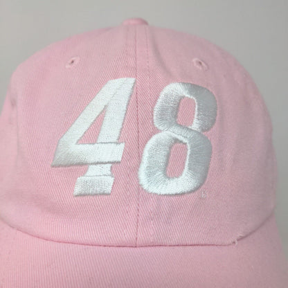 Hendrick Motorsports Women's Slideback Hat Pink Embroidered #48 Logo Bowman