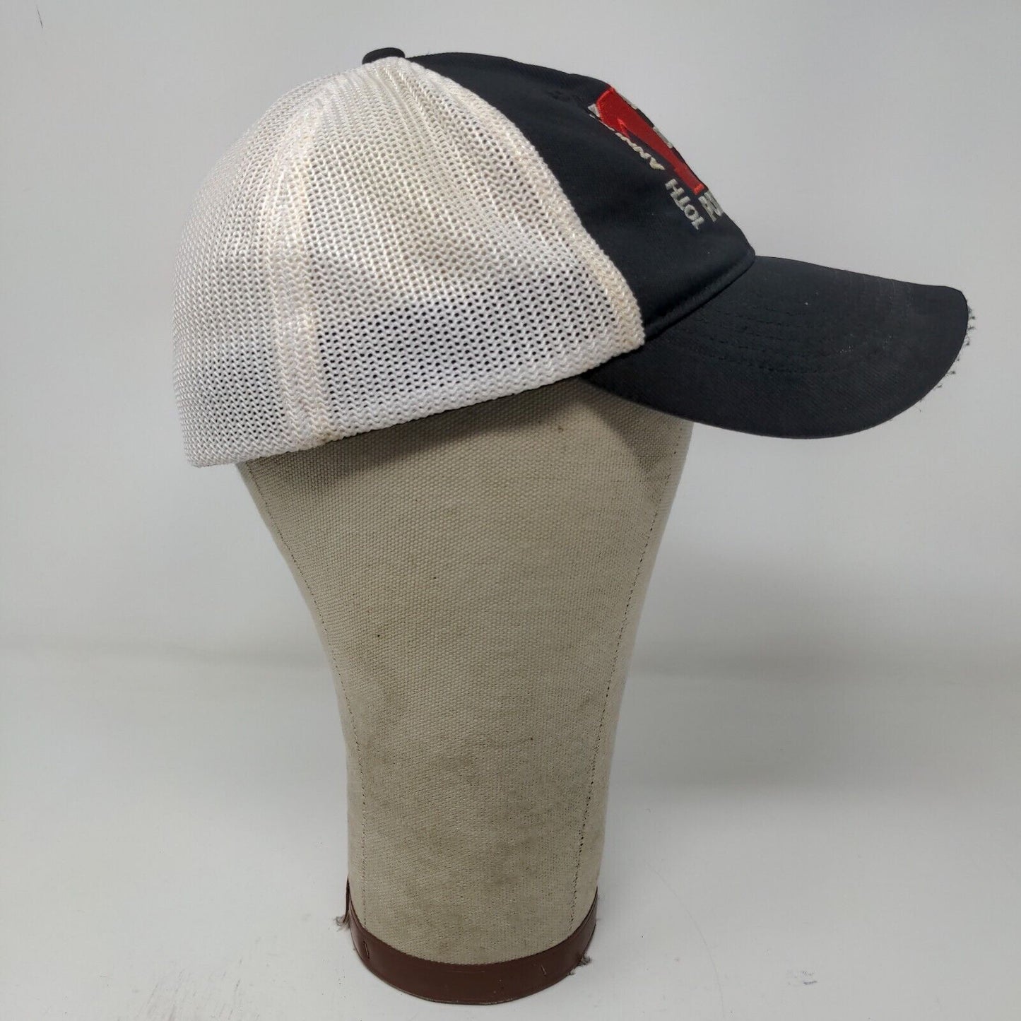 Nike Golf Mens Fitted Hat Black White 10th Annual Polish Open Hat Embroidered