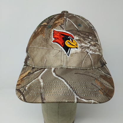 Illinois State Redbirds Camo Hat OSFA Brown Memory Fit Embroidered Logo
