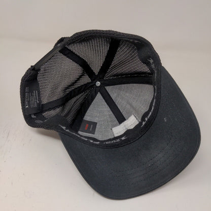 Travis Mathew Mens Snapback Meshback Hat Black Adjustable Flexfit 110 Distressed