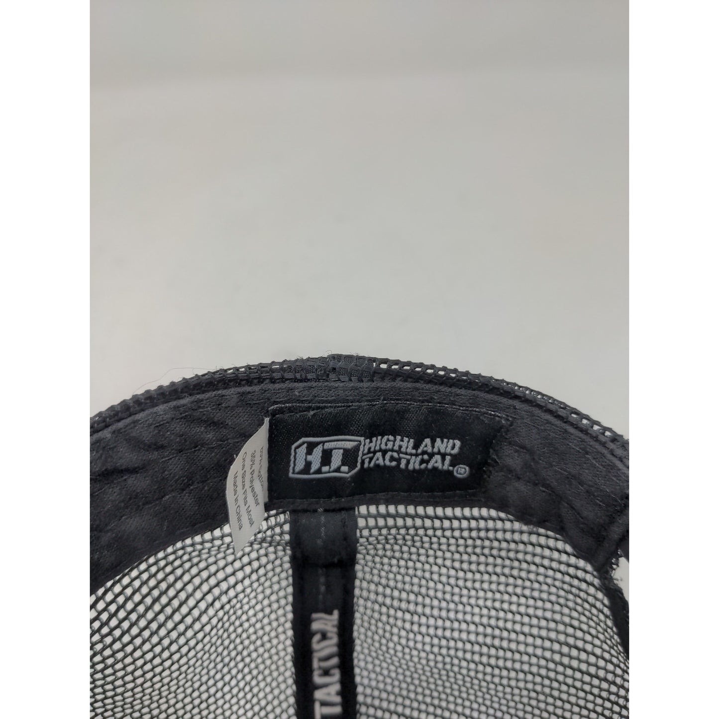 Highland Tactical Patriotic Hat Mesh Back Snapback Embroidered Flag Black OSFM