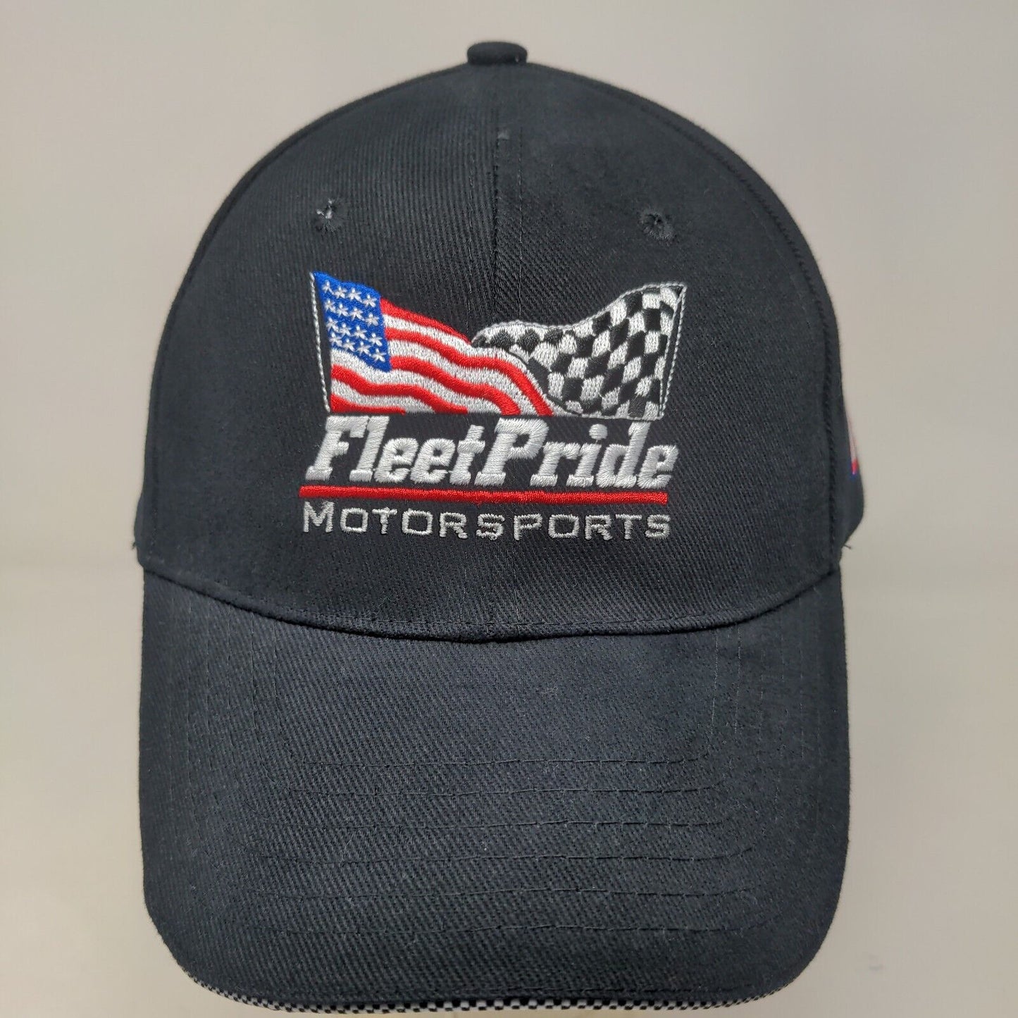 Fleet Pride Motorsports Men's Strapback Hat Black Embroidered #70 Yellow Racing