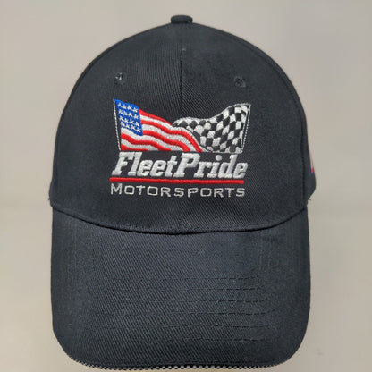 Fleet Pride Motorsports Men's Strapback Hat Black Embroidered #70 Yellow Racing