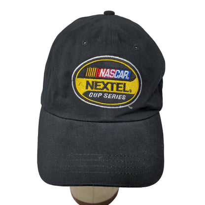 Nascar Men's Nextel Cup Series Strapback Hat Black OSFA Embroidered Logo