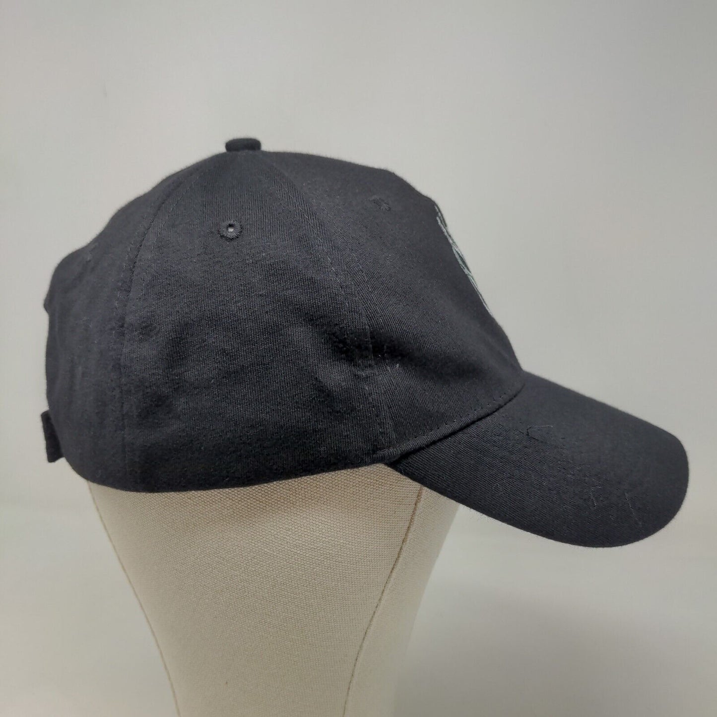 Unbranded Men's Strapback Hat Black Size OSFM Embroidered Paw Logo 100% Cotton