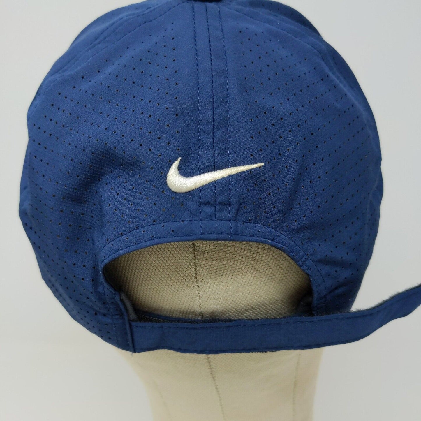 Nike Golf Mens Strapback Hat Embroidered HC Logo Blue OSFA Meshback