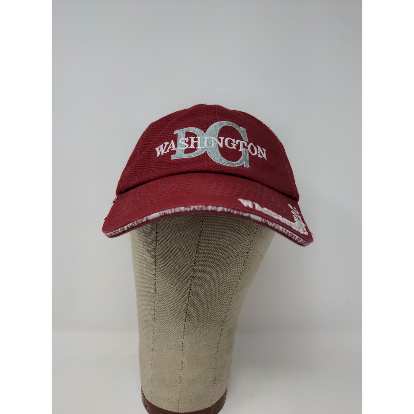I Heart DC Washington DC Slideback Hat Red Patriotic American Flag Embroidered