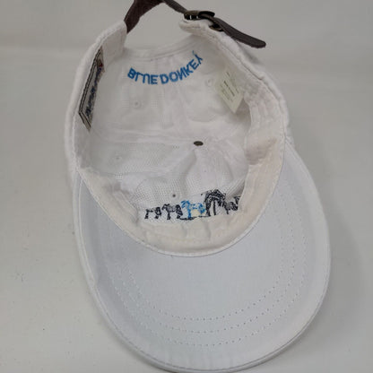 WPS Sports St. John Island Slideback Hat White Adjustable Embroidered Donkey