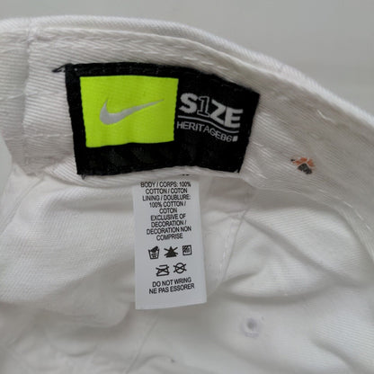 Nike S1ze Heritage 86 Men's Slideback Hat White Size OSFA Embroidered N Buffalo