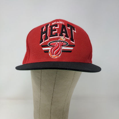 Mitchell & Ness Men's Miami Heat Hardwood Classics Wool Hat Red Embroidered