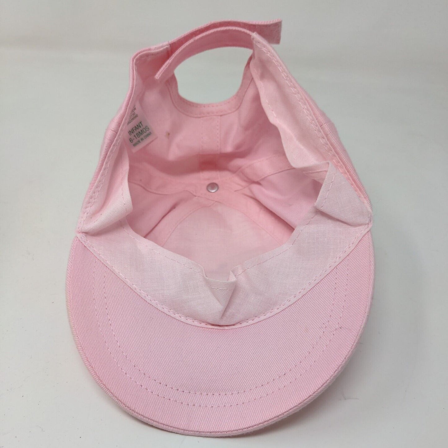 Unbranded Girl's Strapback Hat Pink Size Infant 6-18 months Baby Butterfly