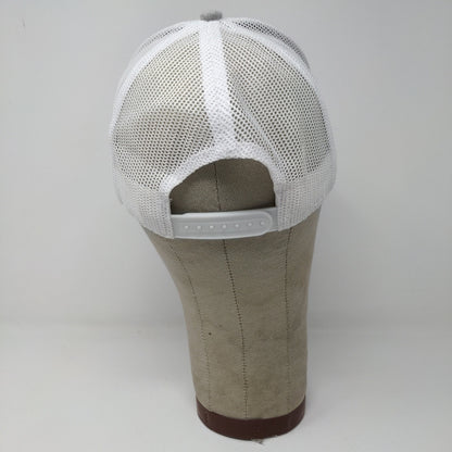 RARE SAMPLE Killik Snapback Mesh Back Hat Embroidered Logo Spell Out Gray White